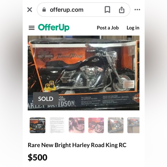 Rare Collectible New Bright Harley Davidson Road King RC - Excellent Condition - Picture 2 of 9